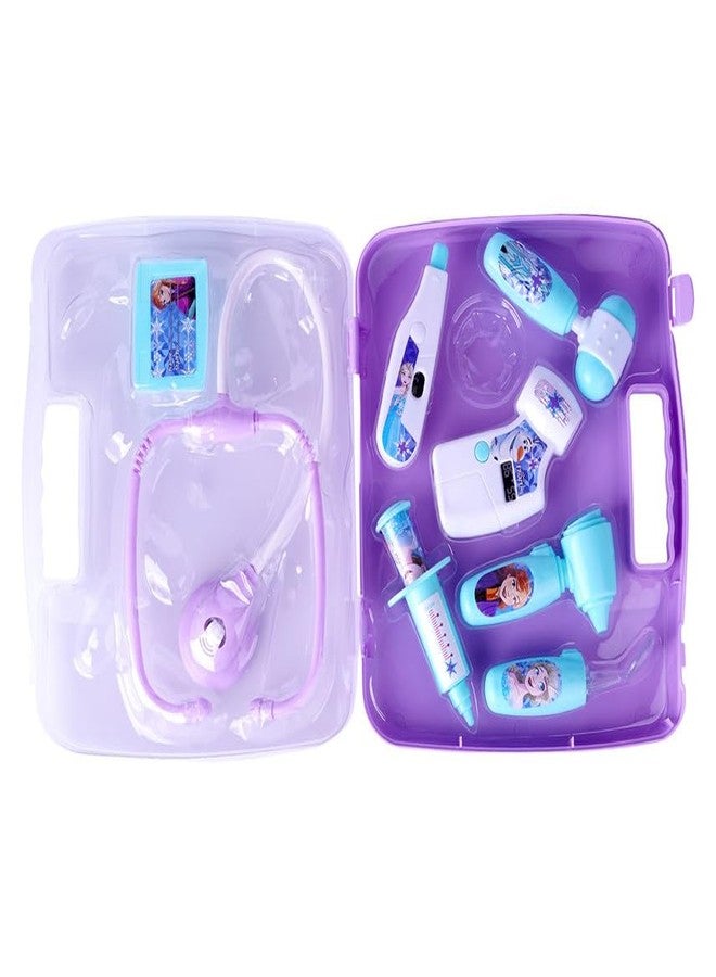 Kriiddaank Disney Frozen Theme Doctor Set with Elsa & Anna, Stethoscope, Medical Tools for Kids | Fun & Educational Toy for Kids | Safe, Engaging & Interactive Play - Image 1